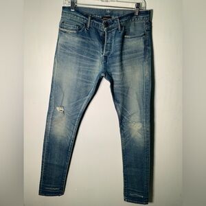 John Elliott Light Blue Skinny Distressed Jeans Size 29